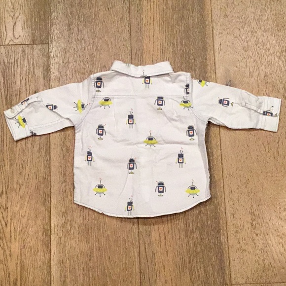Baby GAP Robot Dress Shirt | Size 6-12 months - Picture 4 of 5